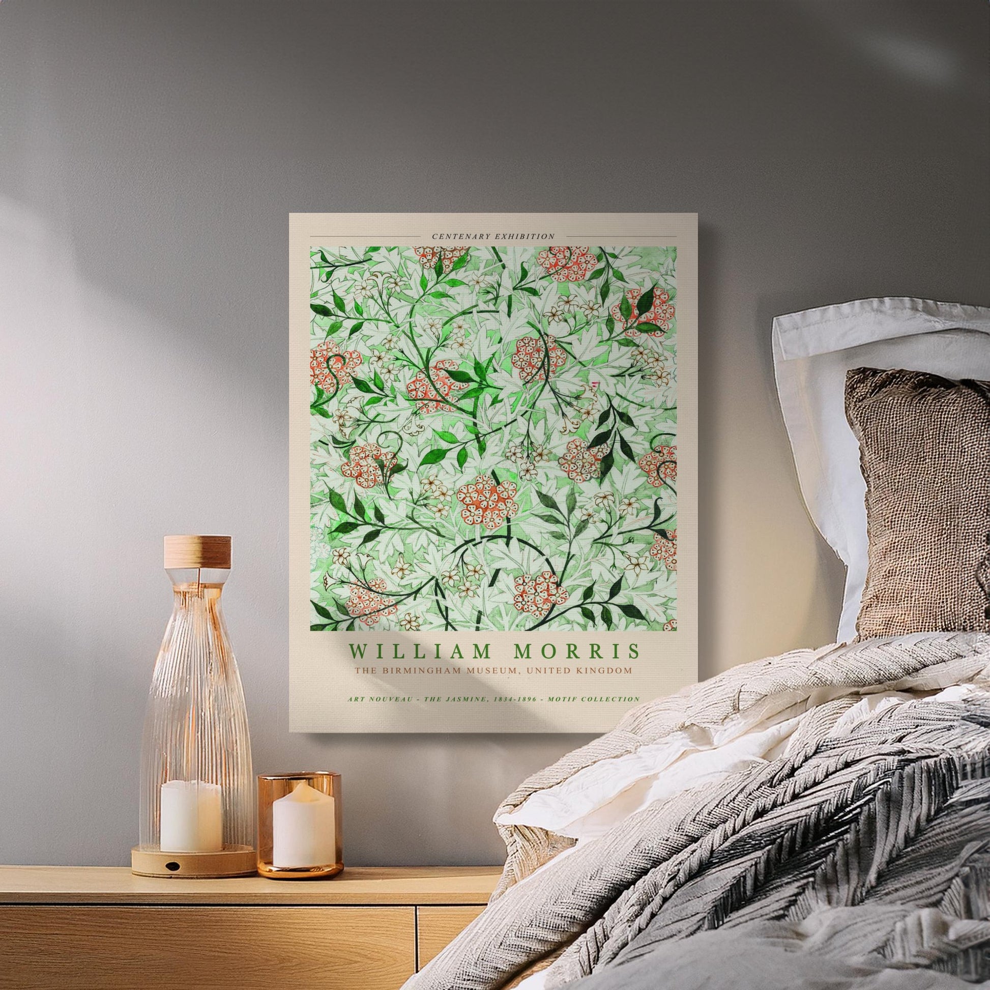 Premium Poster of William Morris Centenary Art Birmingham Canvas Wraps