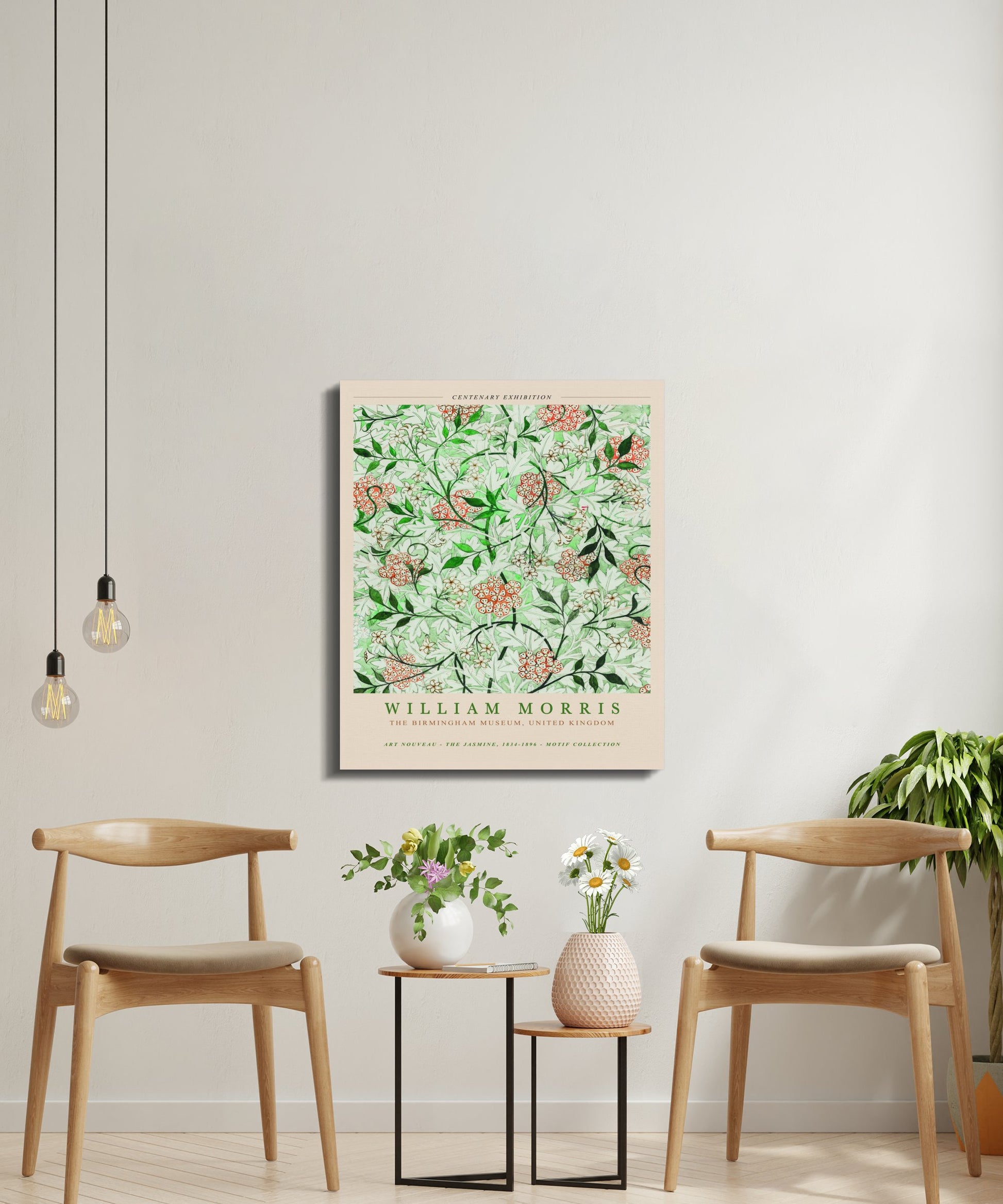 Premium Poster of William Morris Centenary Art Birmingham Canvas Wraps