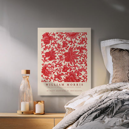 Premium Poster of William Morris Centenary Exhibition Canvas Wraps