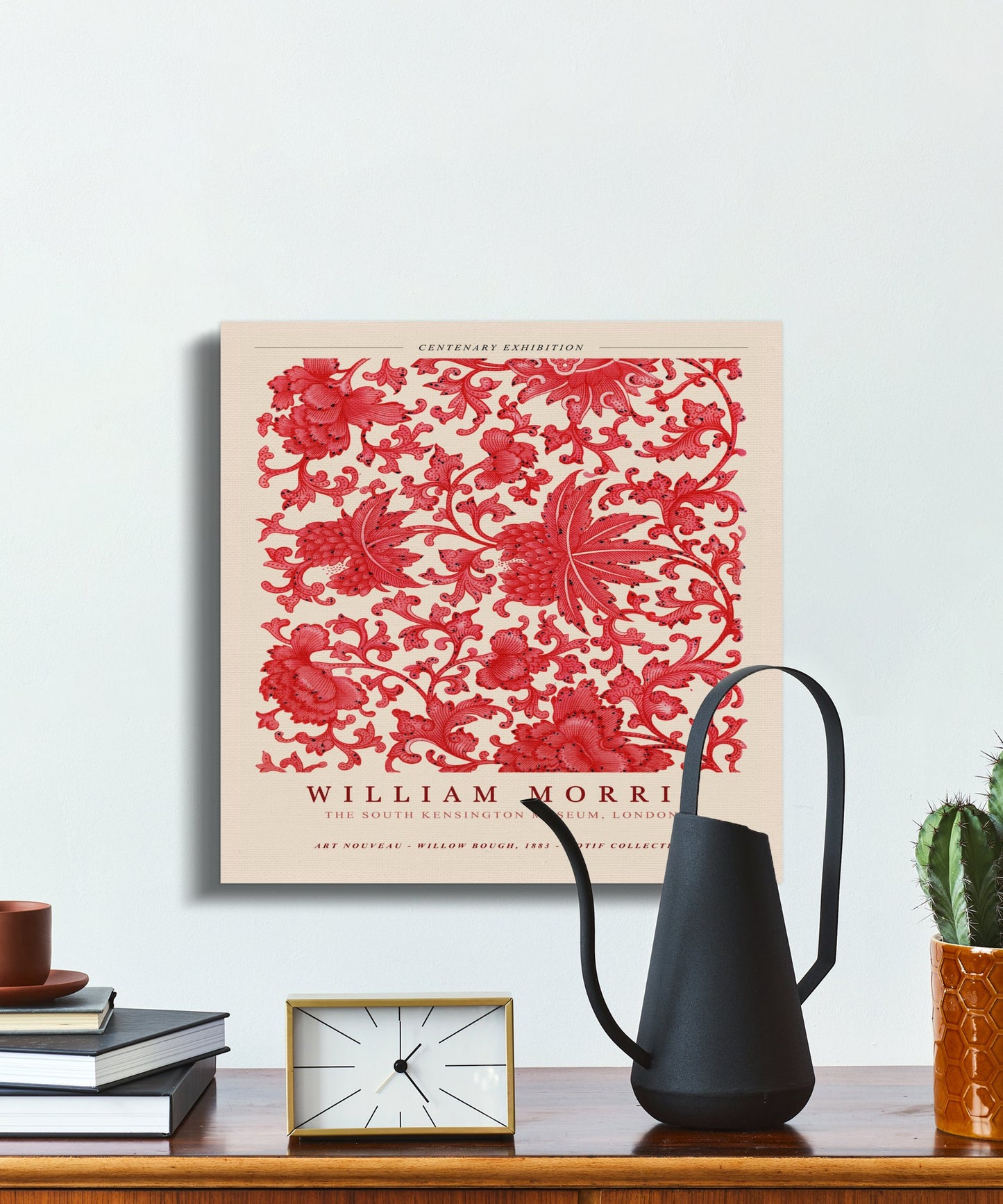 Premium Poster of William Morris Centenary Exhibition Canvas Wraps