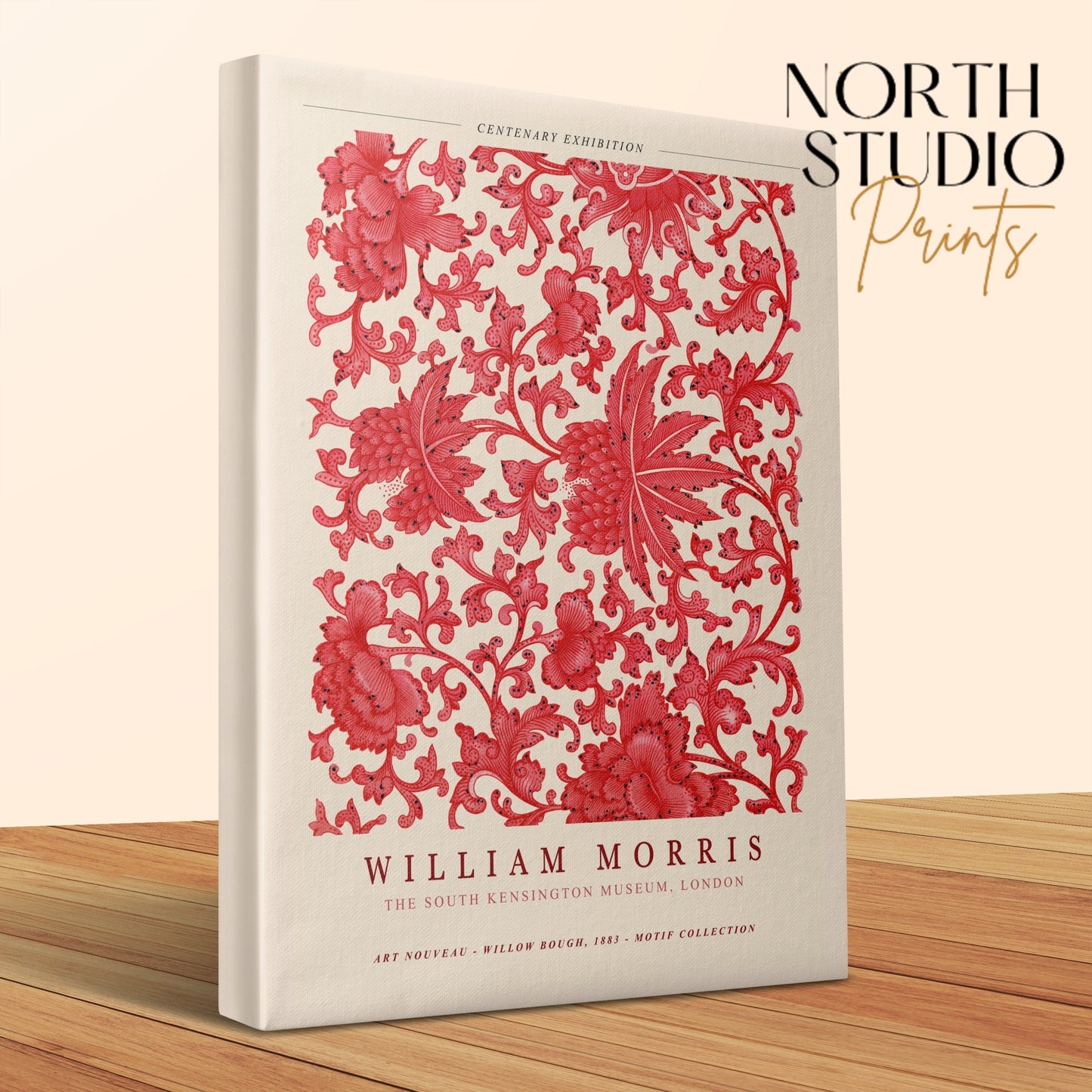 Premium Poster of William Morris Centenary Exhibition Canvas Wraps