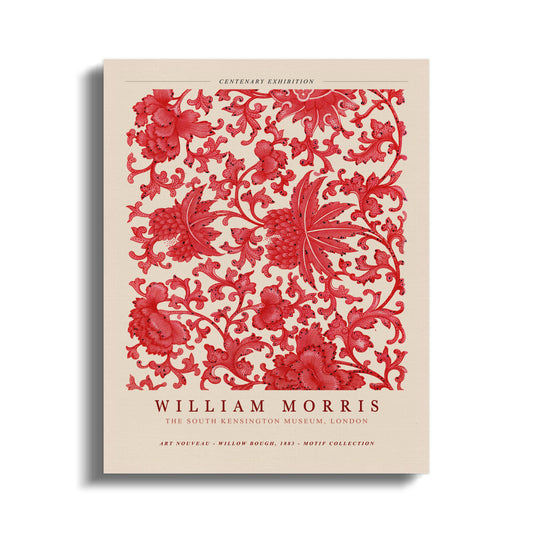 Premium Poster of William Morris Centenary Exhibition Canvas Wraps