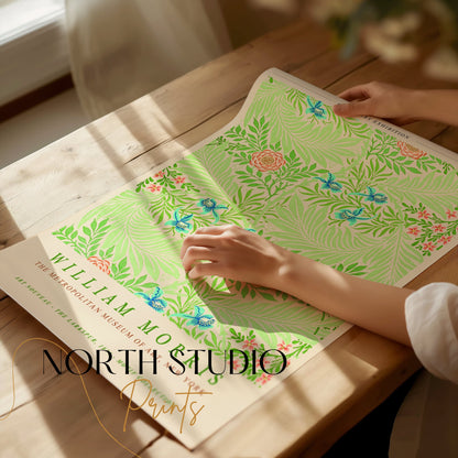 Premium Poster of William Morris Centenary Exhibition Floral Art Posters