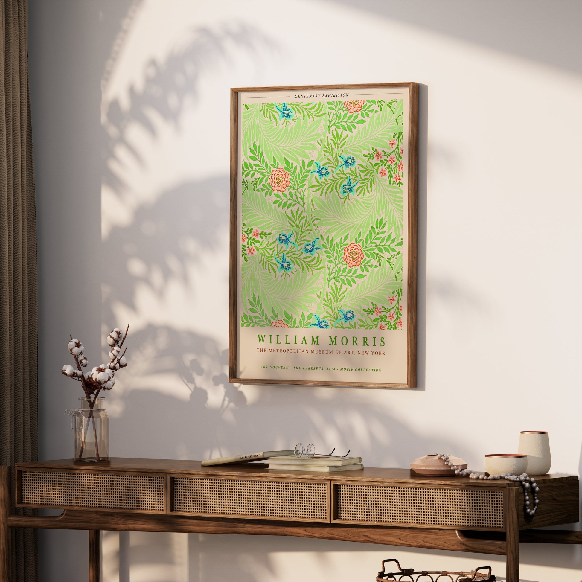 Premium Poster of William Morris Centenary Exhibition Floral Art Posters