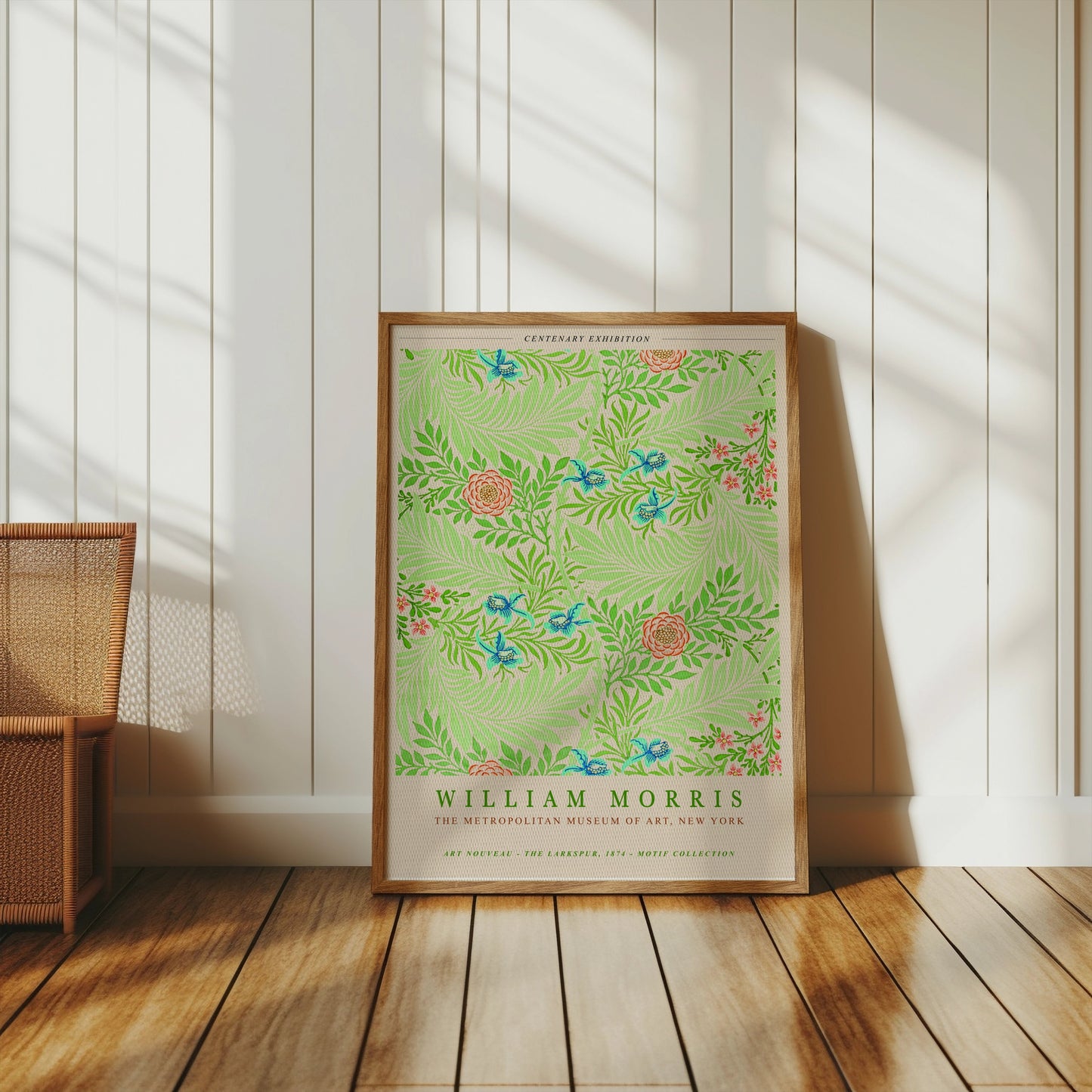Premium Poster of William Morris Centenary Exhibition Floral Art Posters