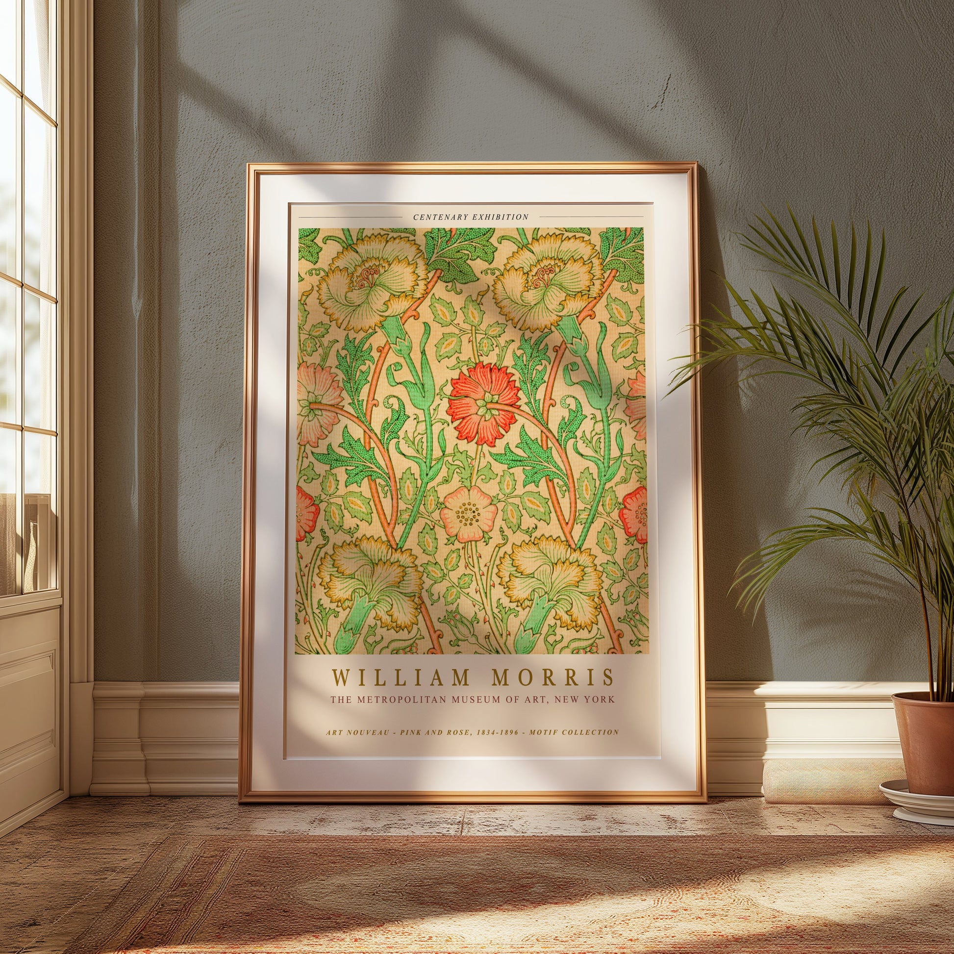 Premium Poster of William Morris Centenary Exhibition Motif Collection Posters