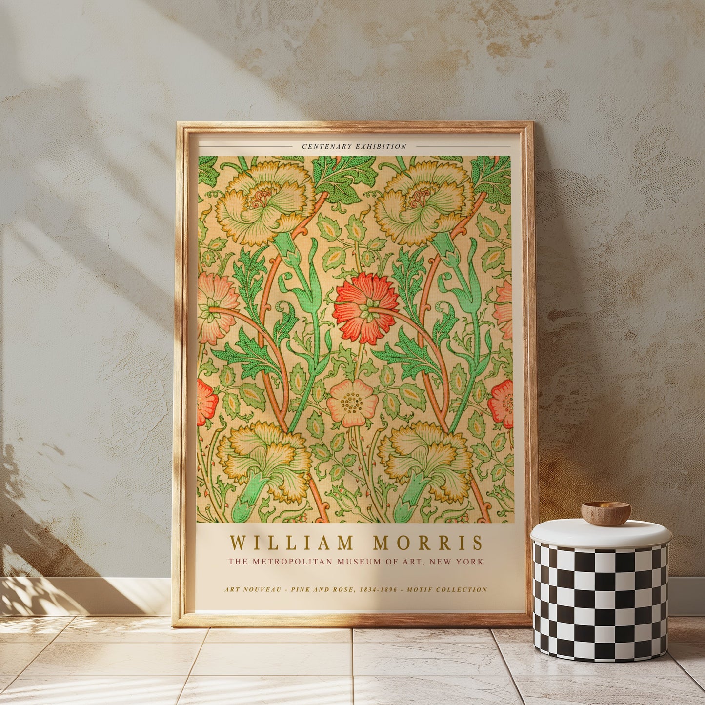 Premium Poster of William Morris Centenary Exhibition Motif Collection Posters