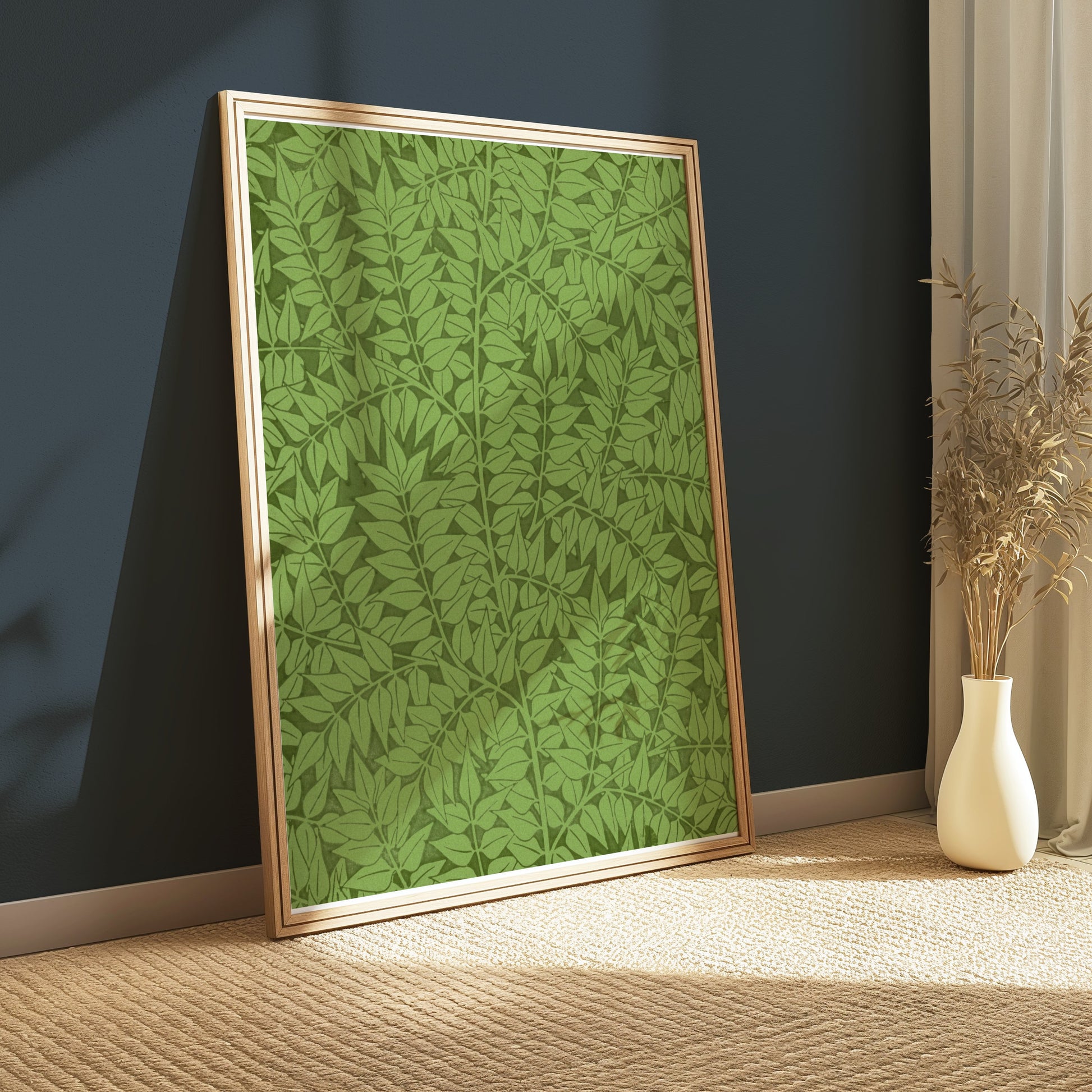 Premium Poster of William Morris Classic Green Botanical Leaf Print Posters