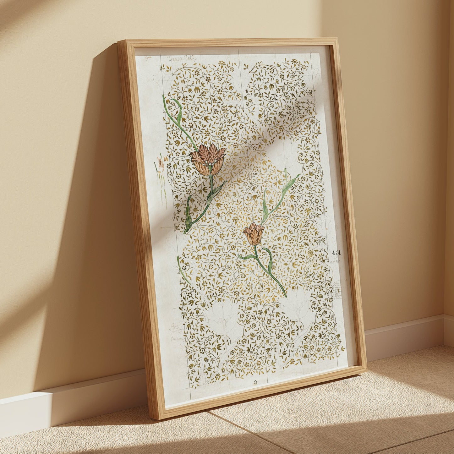 Premium Poster of William Morris Floral Art Nouveau Design Posters