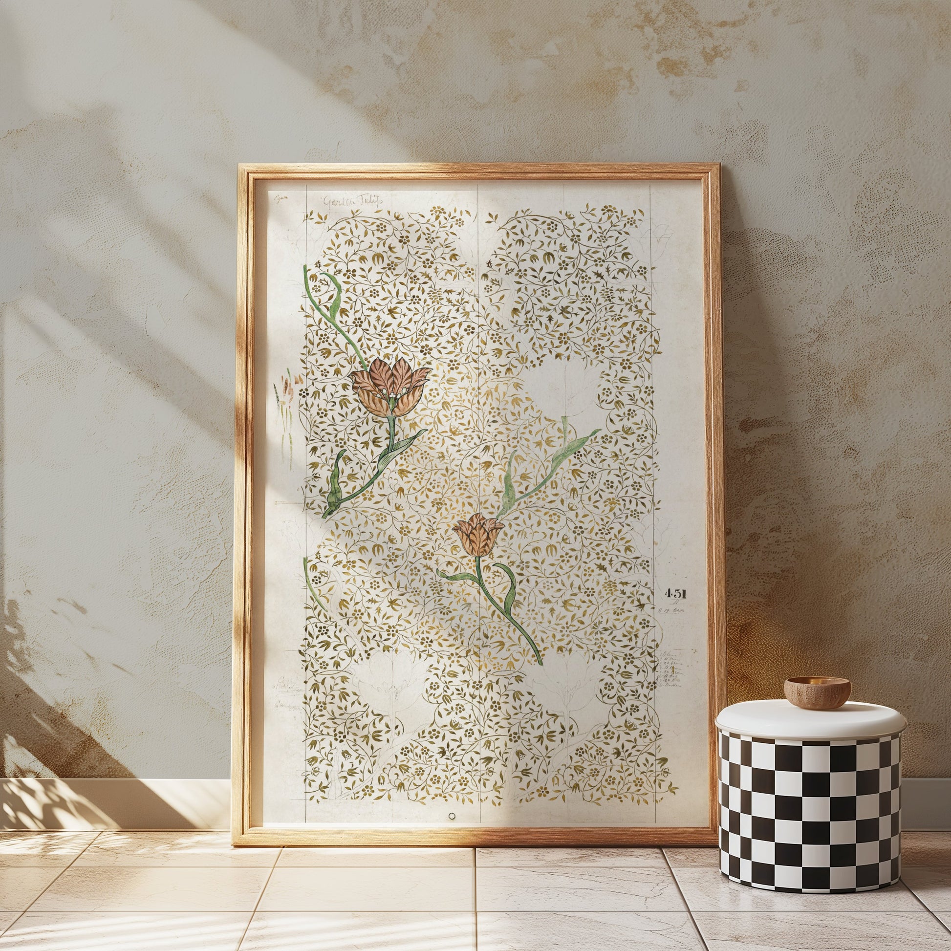 Premium Poster of William Morris Floral Art Nouveau Design Posters