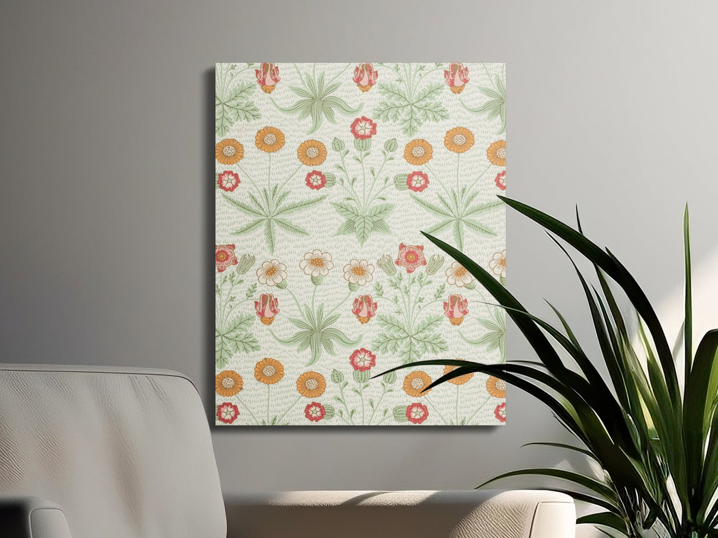 Premium Poster of William Morris Floral Design Art Canvas Wraps