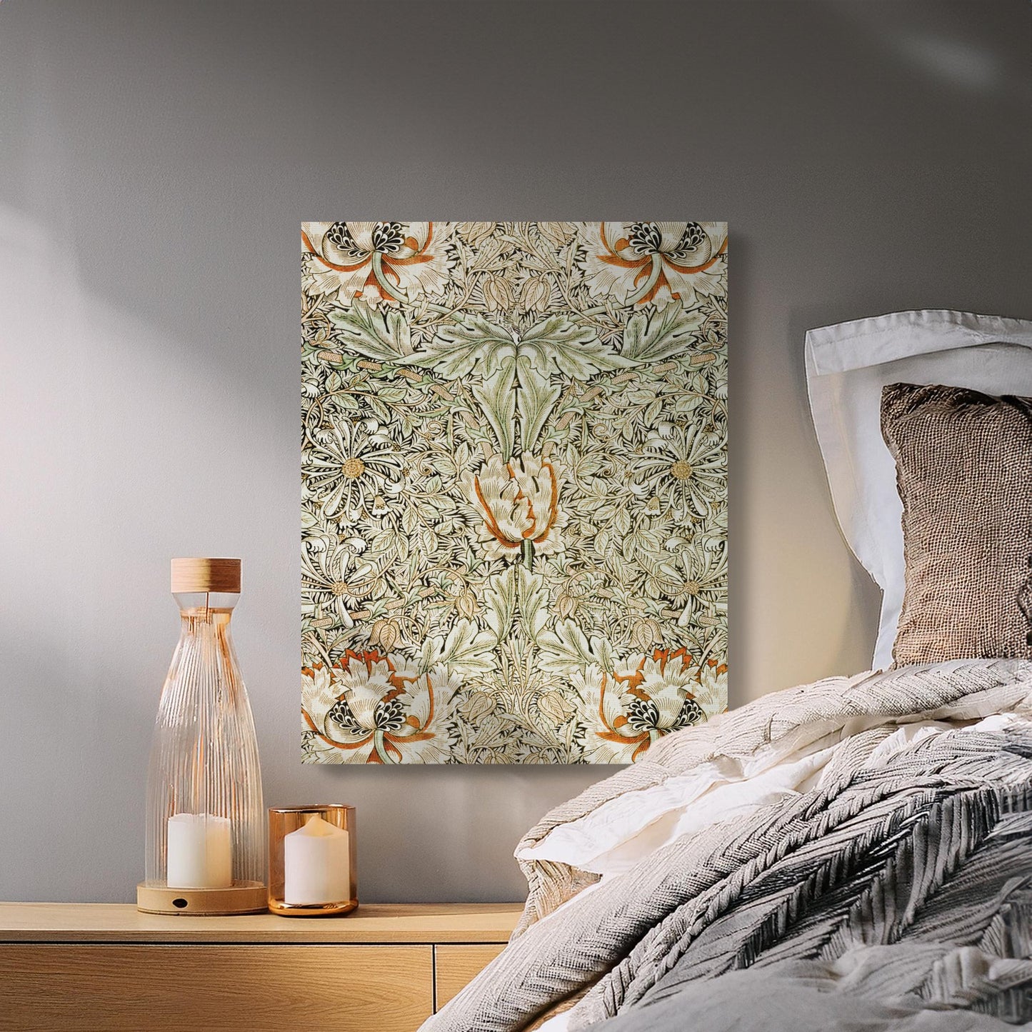 Premium Poster of William Morris Floral Design Vintage Canvas Wraps