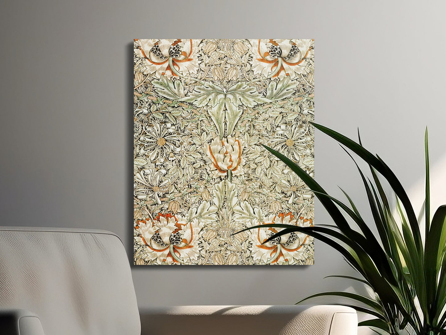 Premium Poster of William Morris Floral Design Vintage Canvas Wraps