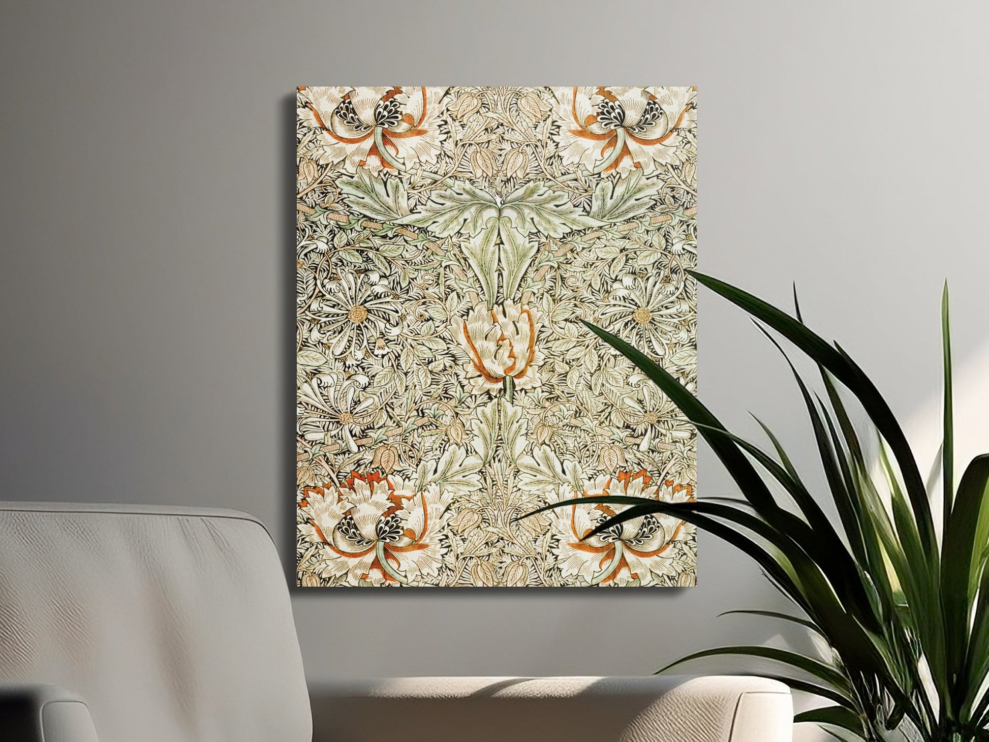 Premium Poster of William Morris Floral Design Vintage Canvas Wraps
