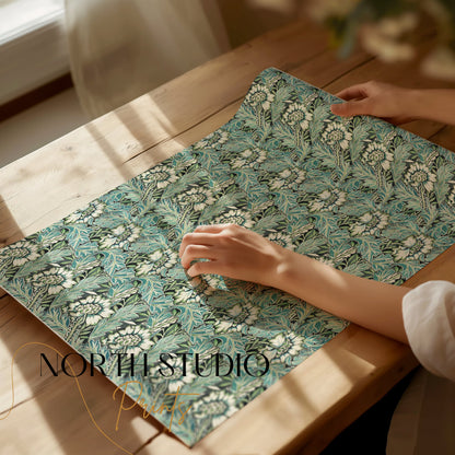 Premium Poster of William Morris Floral Leaves Pattern Art Posters