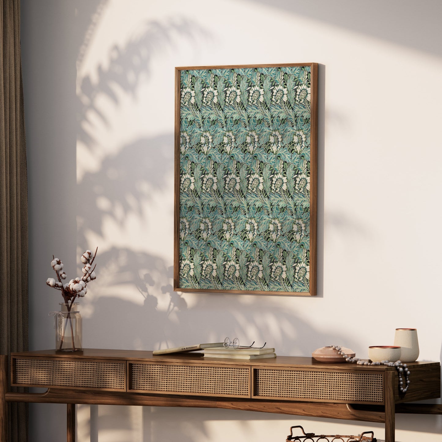 Premium Poster of William Morris Floral Leaves Pattern Art Posters