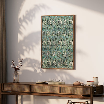 Premium Poster of William Morris Floral Leaves Pattern Art Posters