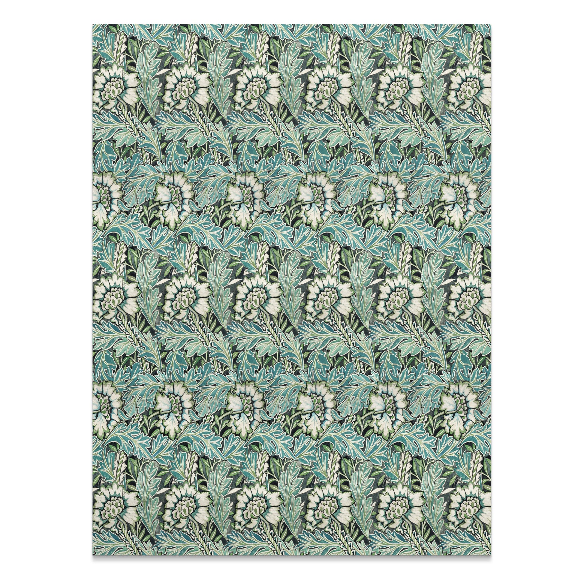 Premium Poster of William Morris Floral Leaves Pattern Art Posters