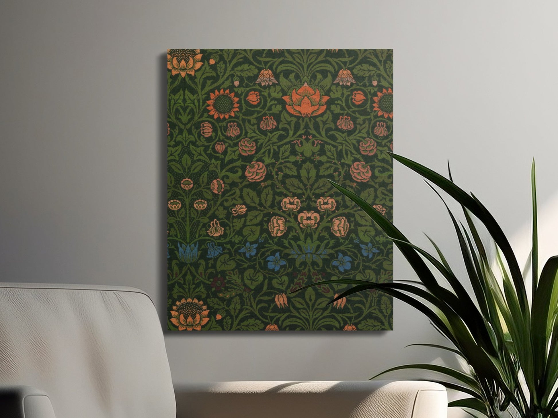 Premium Poster of William Morris Floral Pattern Canvas Wraps