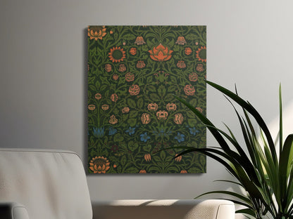 Premium Poster of William Morris Floral Pattern Canvas Wraps