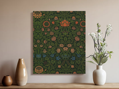 Premium Poster of William Morris Floral Pattern Canvas Wraps