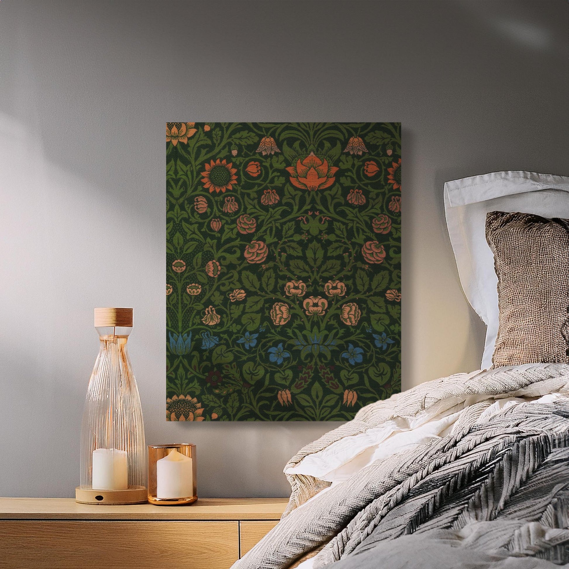 Premium Poster of William Morris Floral Pattern Canvas Wraps
