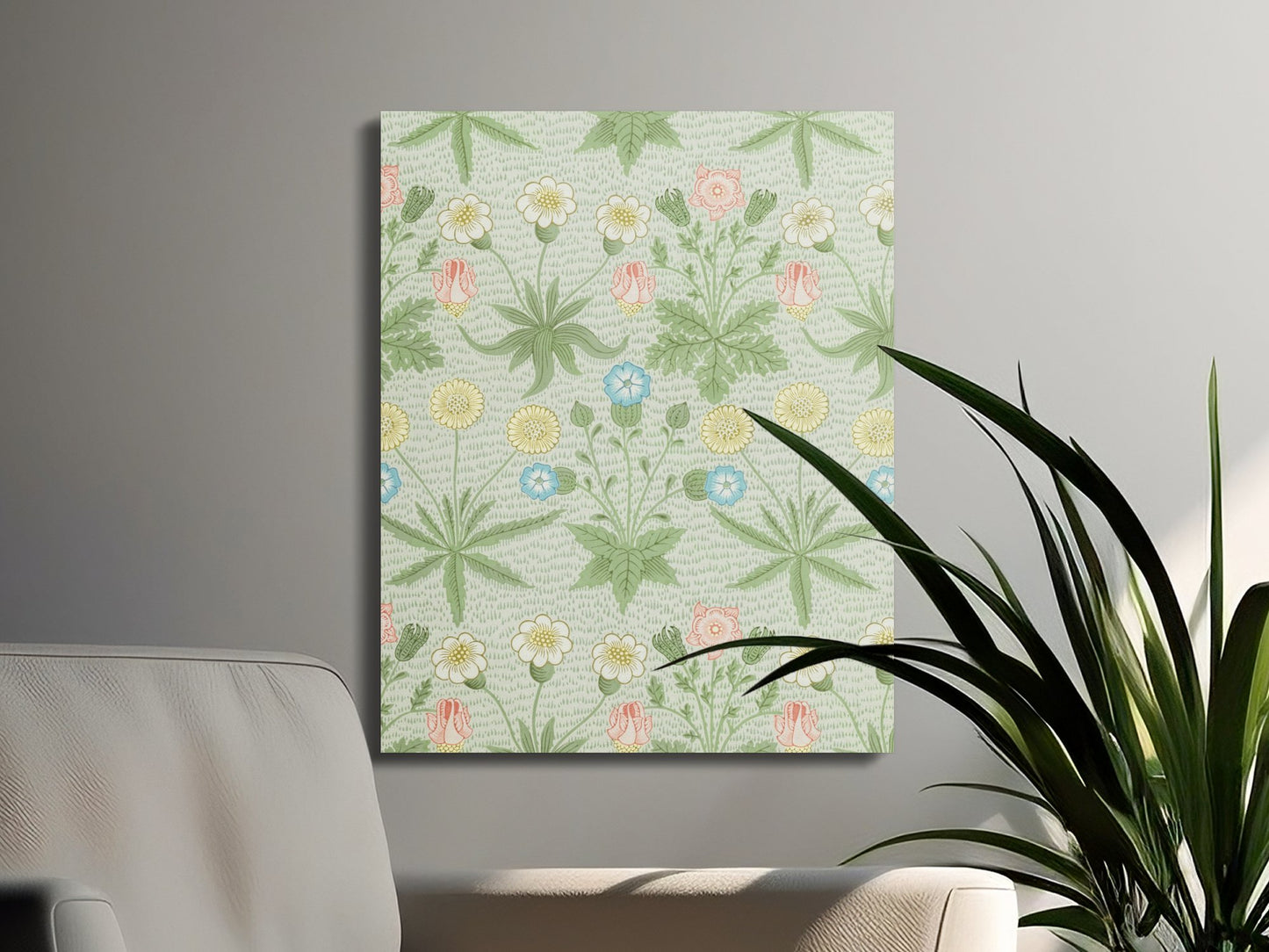 Premium Poster of William Morris Floral Pattern Decor Canvas Wraps