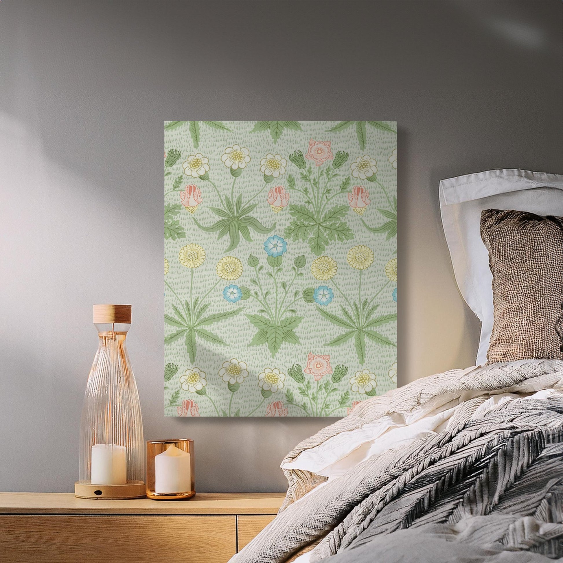 Premium Poster of William Morris Floral Pattern Decor Canvas Wraps