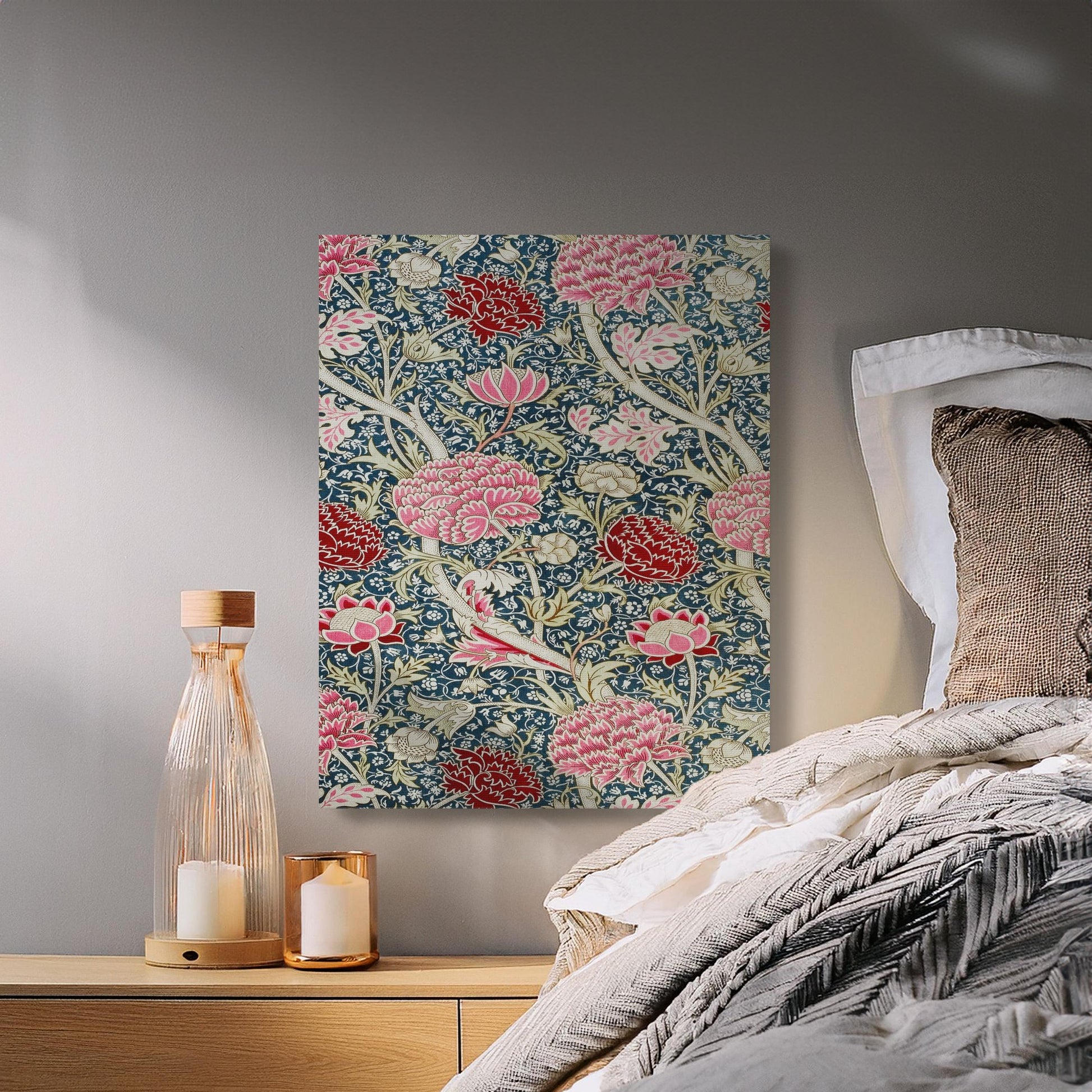 Premium Poster of William Morris Floral Pattern Decorative Canvas Wraps