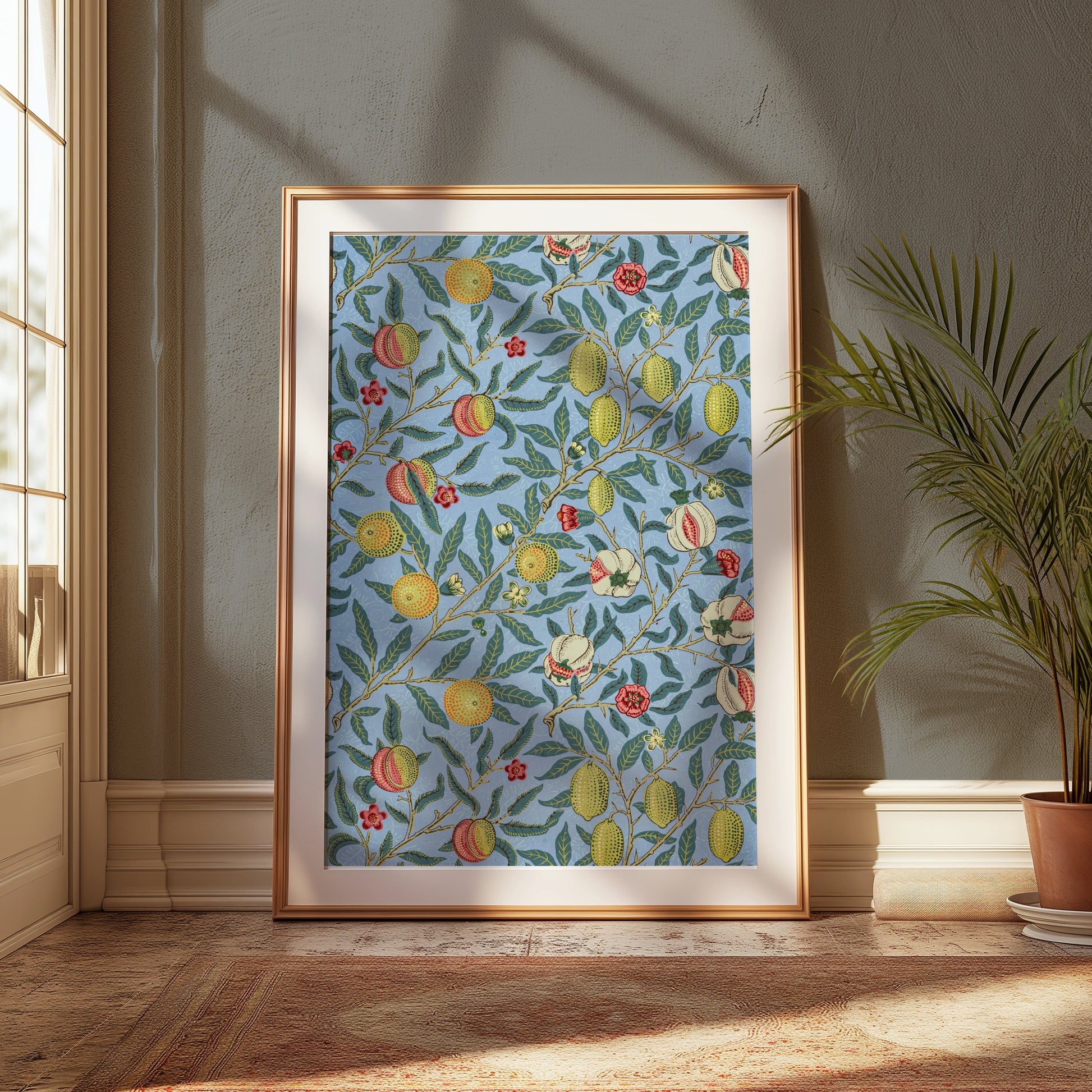 Premium Poster of William Morris Fruits and Leaves Decorative Posters