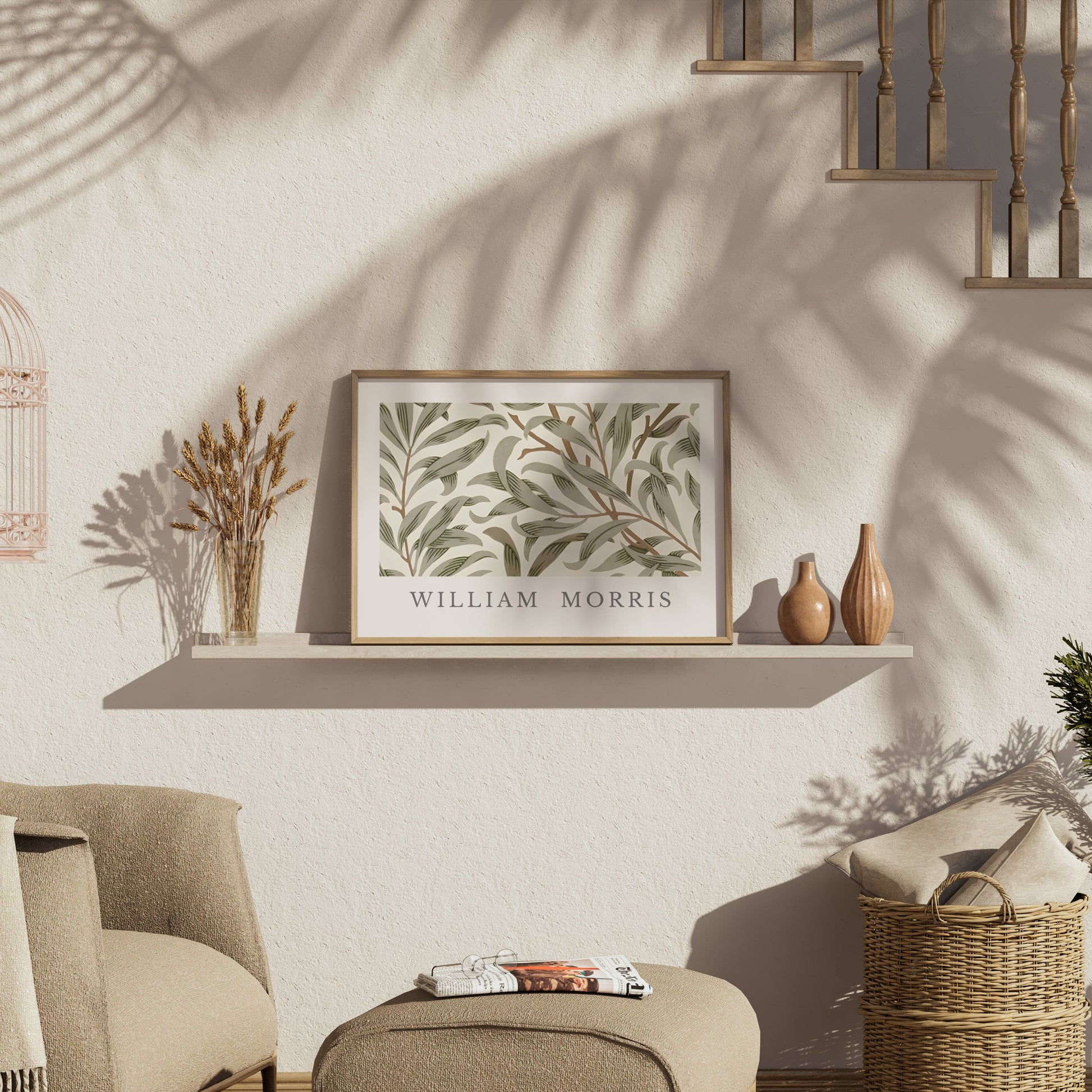 Premium Poster of William Morris Inspired Botanical Art Print Posters
