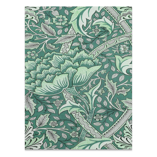 Premium Poster of William Morris Inspired Floral Green Art Posters