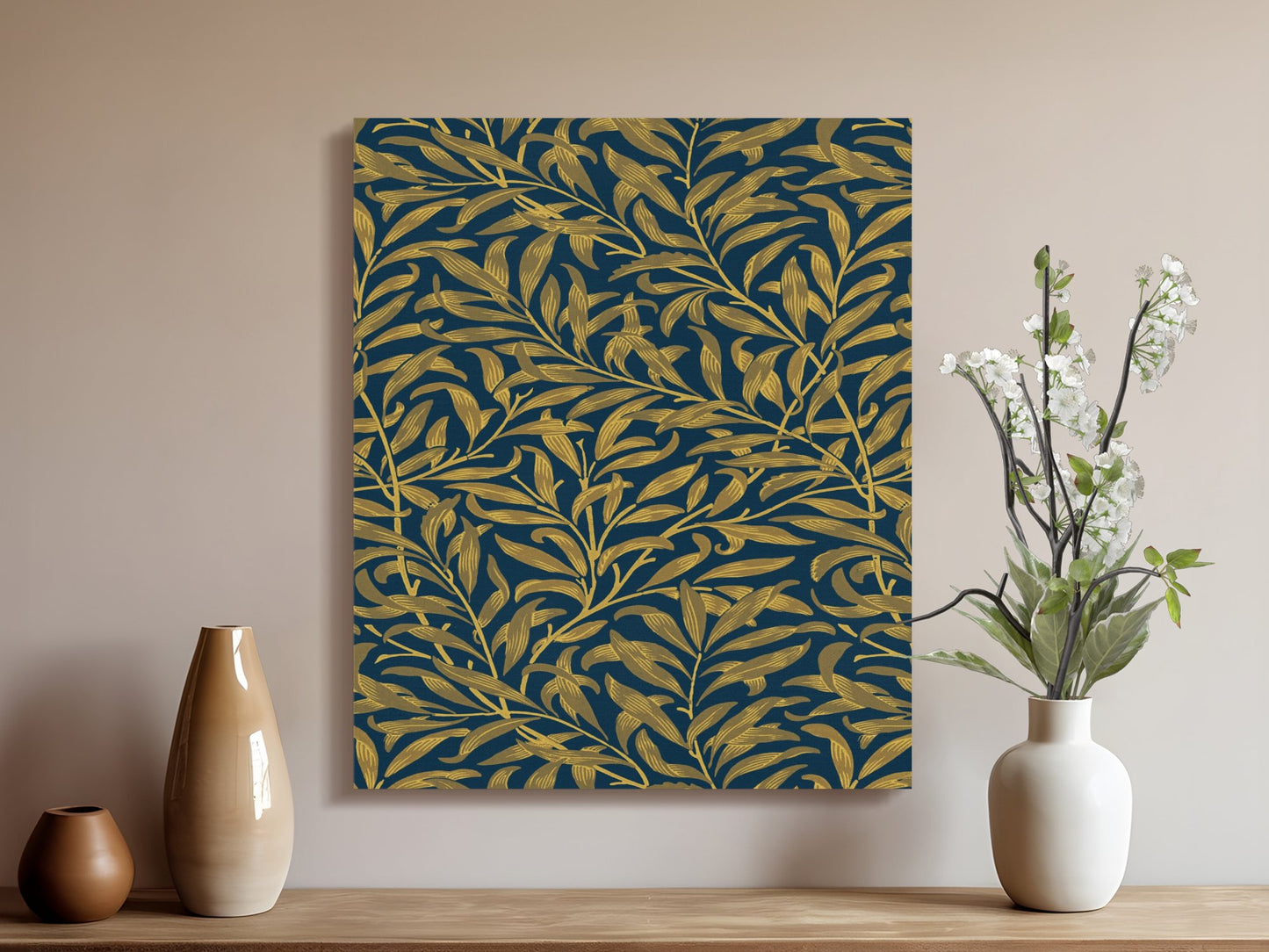 Premium Poster of William Morris Inspired Patterned Canvas Wraps