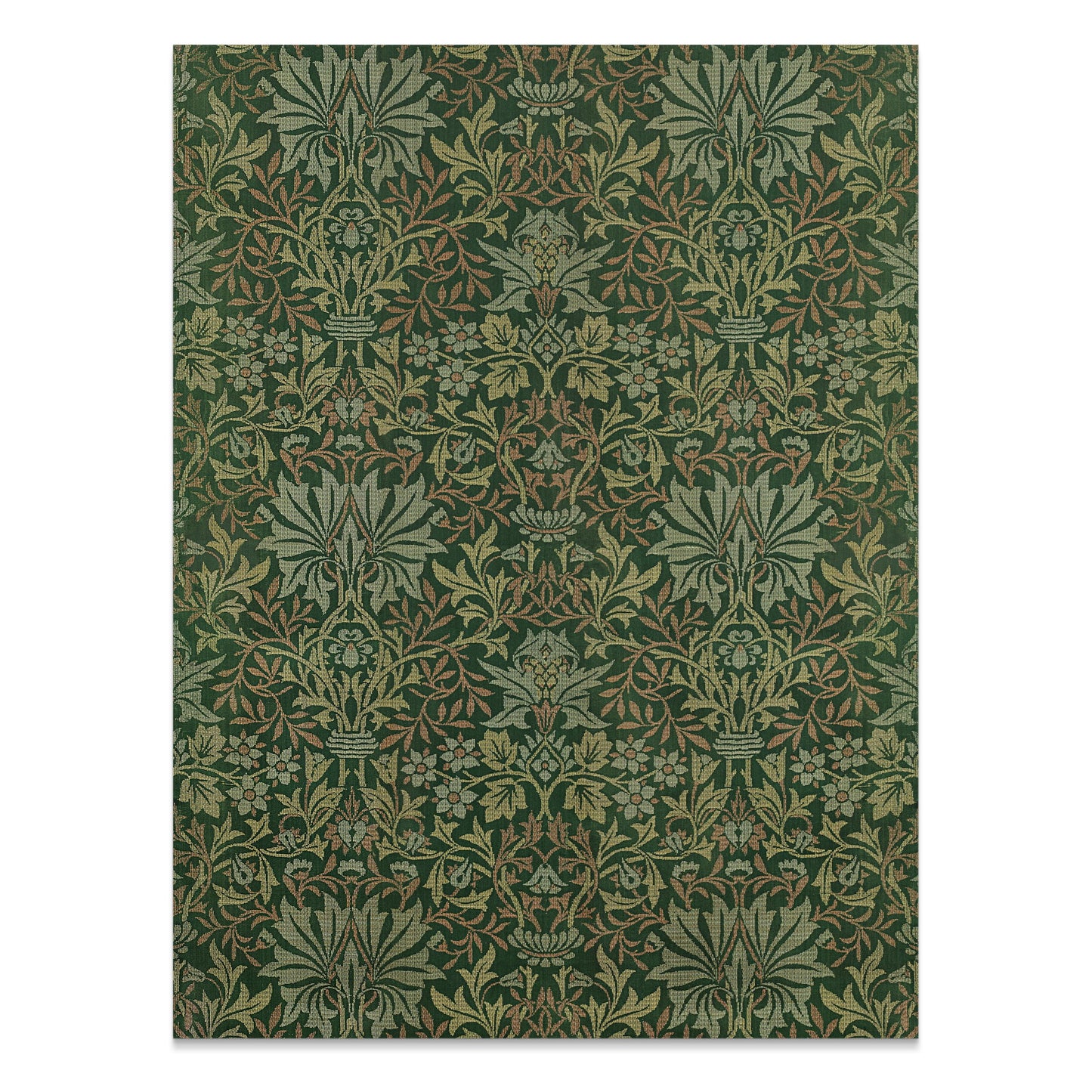Premium Poster of William Morris Intricate Green Pattern Art Posters