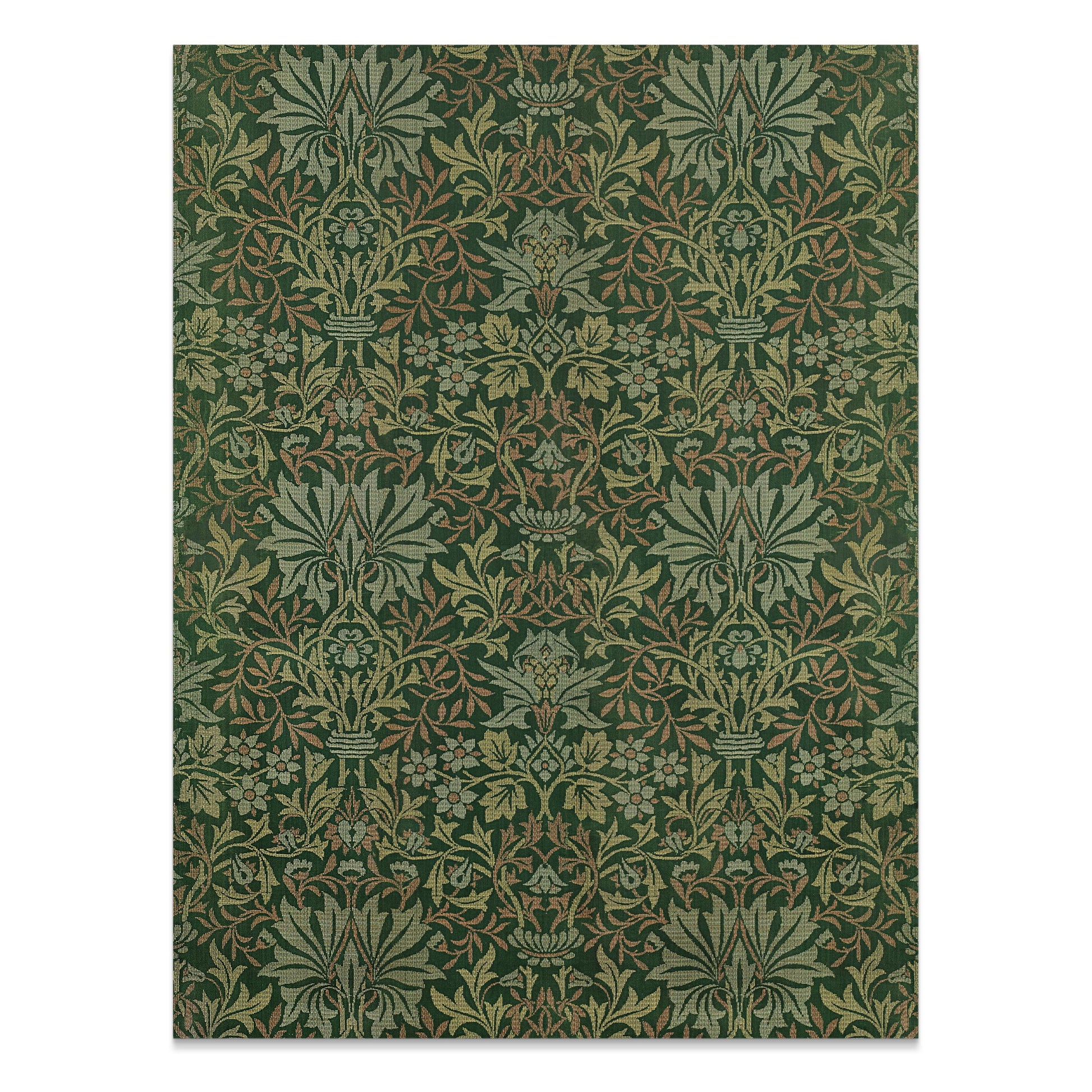 Premium Poster of William Morris Intricate Green Pattern Art Posters