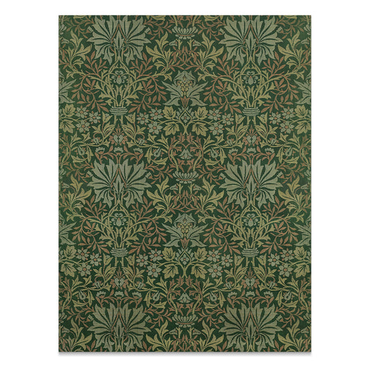 Premium Poster of William Morris Intricate Green Pattern Art Posters