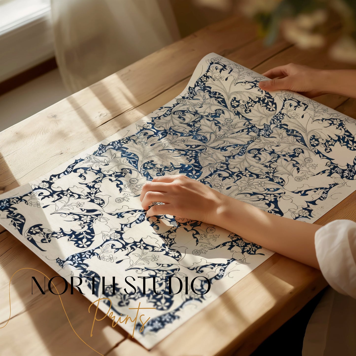 Premium Poster of William Morris Intricate Vintage Floral Art Posters