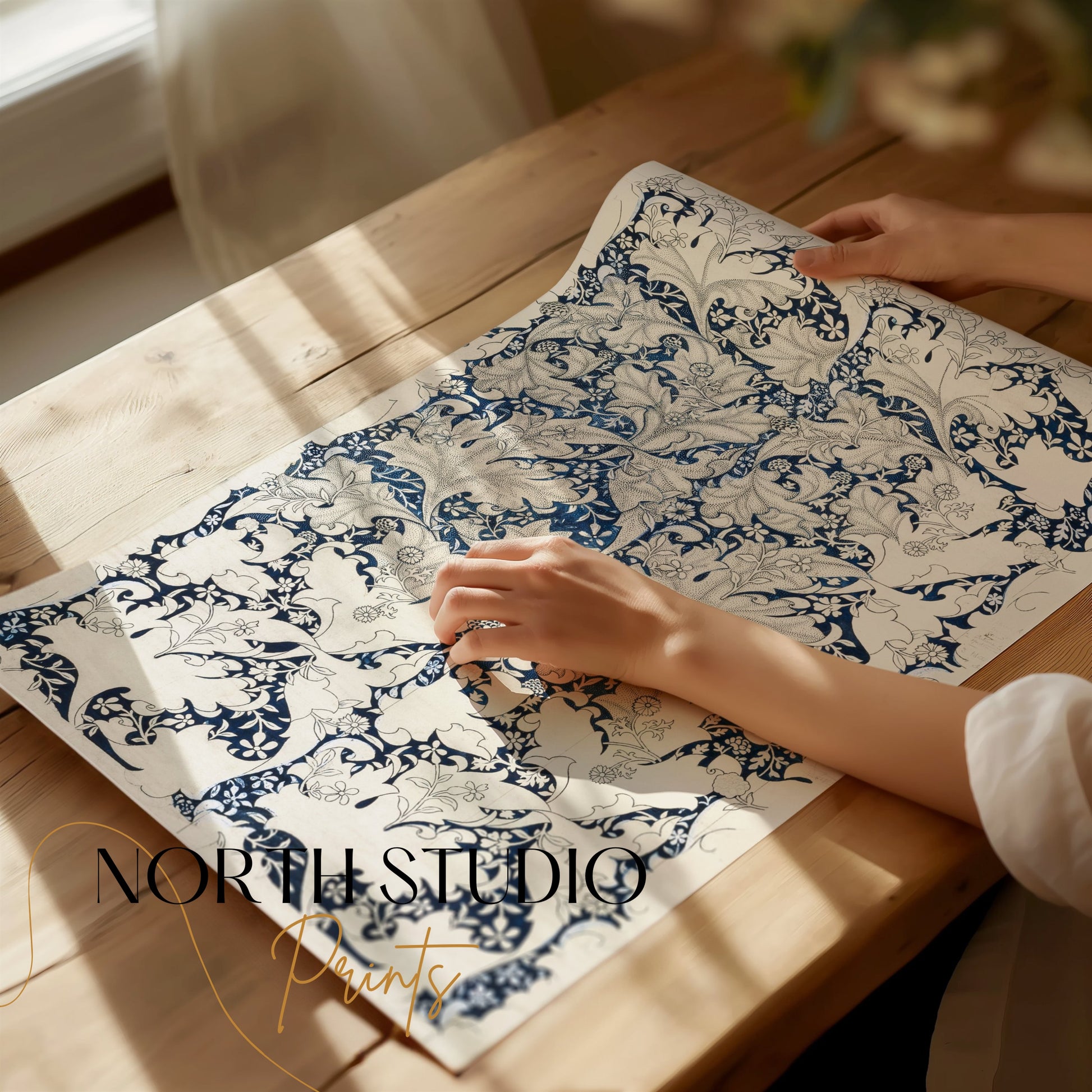 Premium Poster of William Morris Intricate Vintage Floral Art Posters