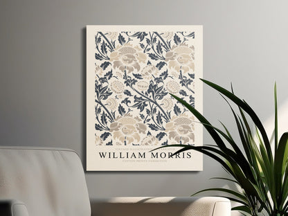 Premium Poster of William Morris Larkspur Illustration Canvas Wraps