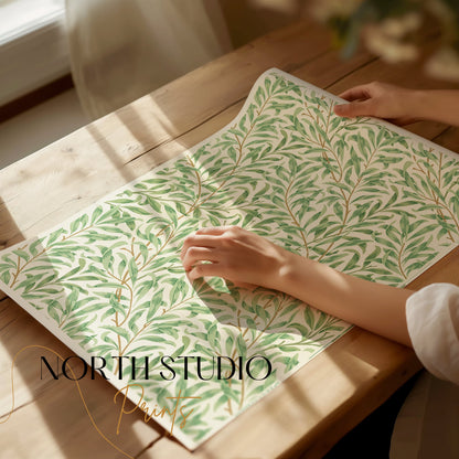 Premium Poster of William Morris Leaf Pattern Art Wall Decor Posters