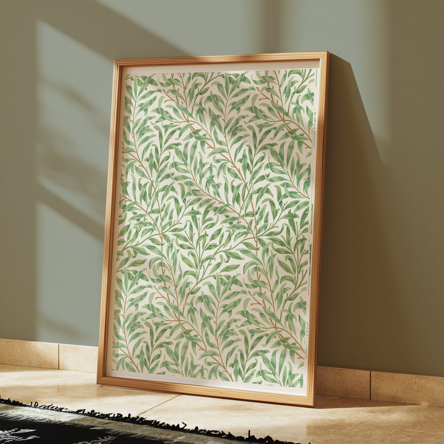 Premium Poster of William Morris Leaf Pattern Art Wall Decor Posters