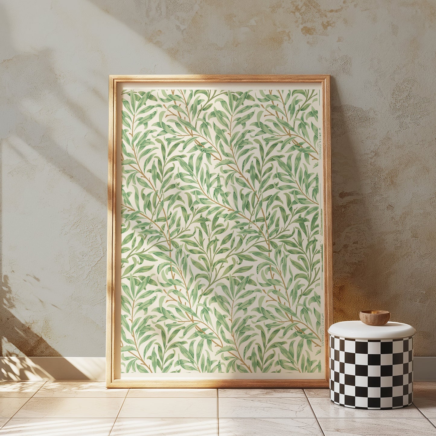 Premium Poster of William Morris Leaf Pattern Art Wall Decor Posters