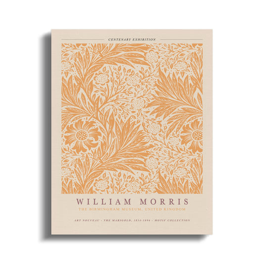 Premium Poster of William Morris Marigold Motif Collection Canvas Wraps