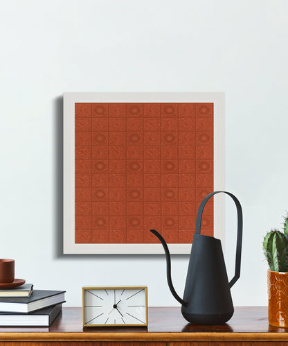 Premium Poster of William Morris Red Pattern Design Canvas Wraps