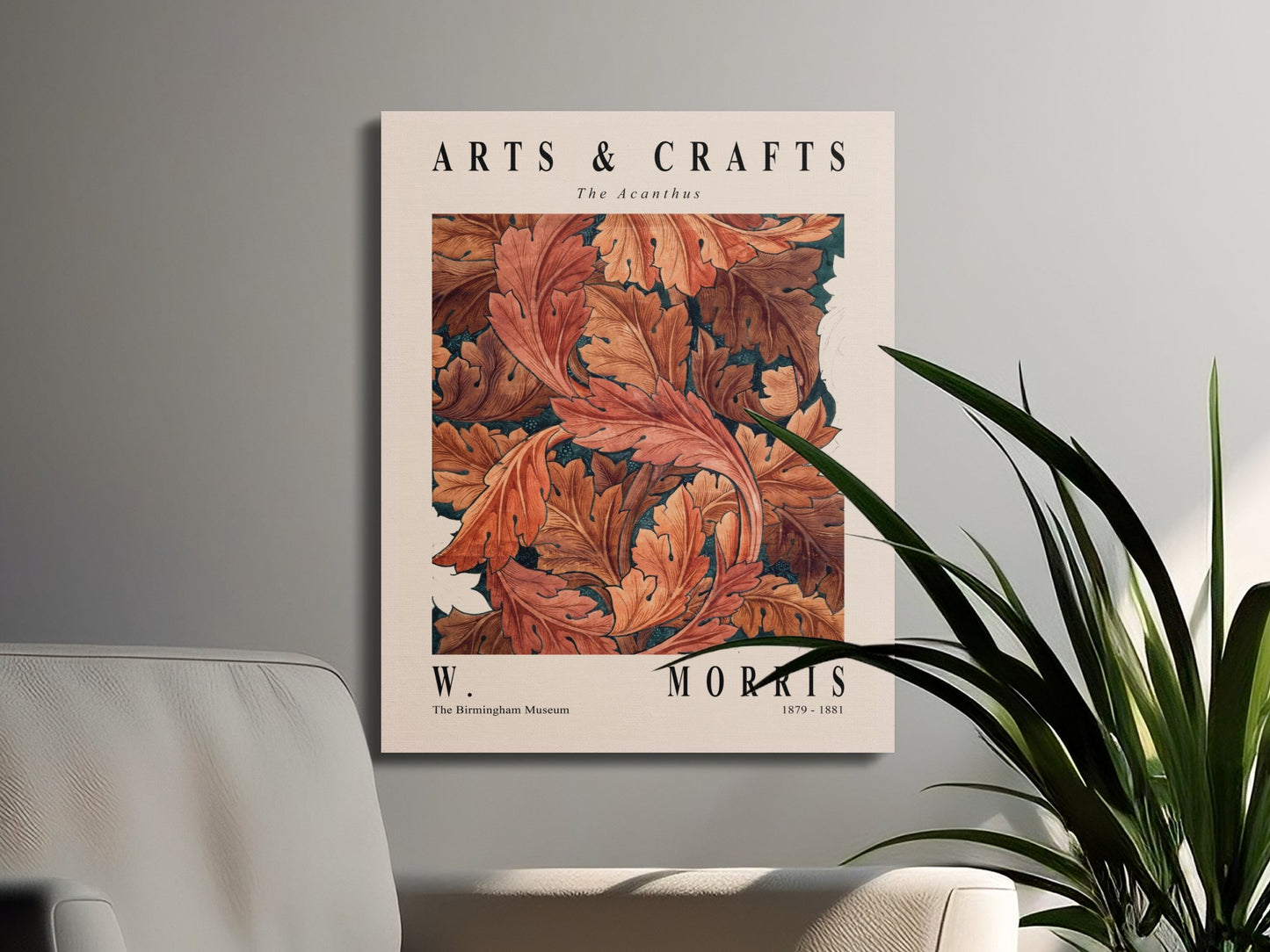 Premium Poster of William Morris The Acanthus Arts Canvas Wraps