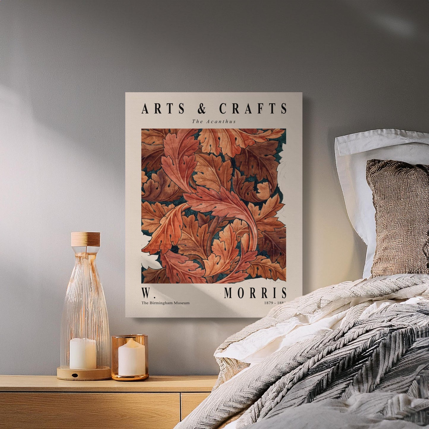 Premium Poster of William Morris The Acanthus Arts Canvas Wraps