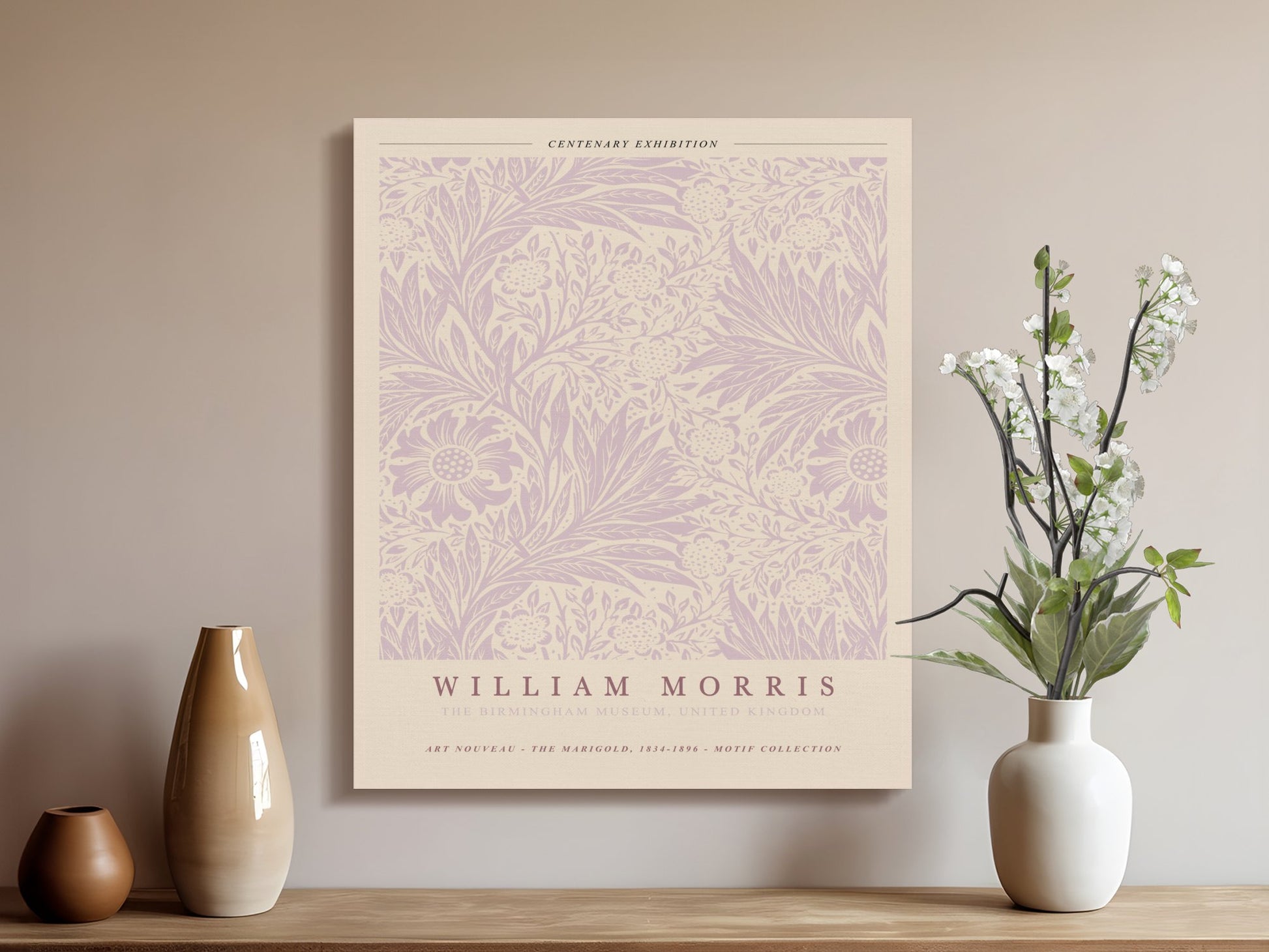 Premium Poster of William Morris The Marigold Art Nouveau Canvas Wraps