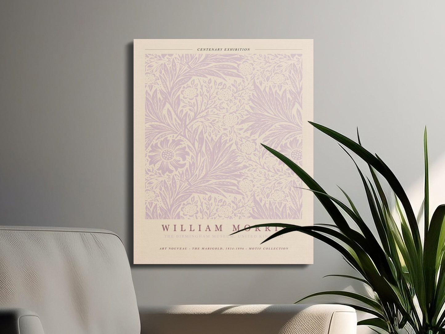 Premium Poster of William Morris The Marigold Art Nouveau Canvas Wraps