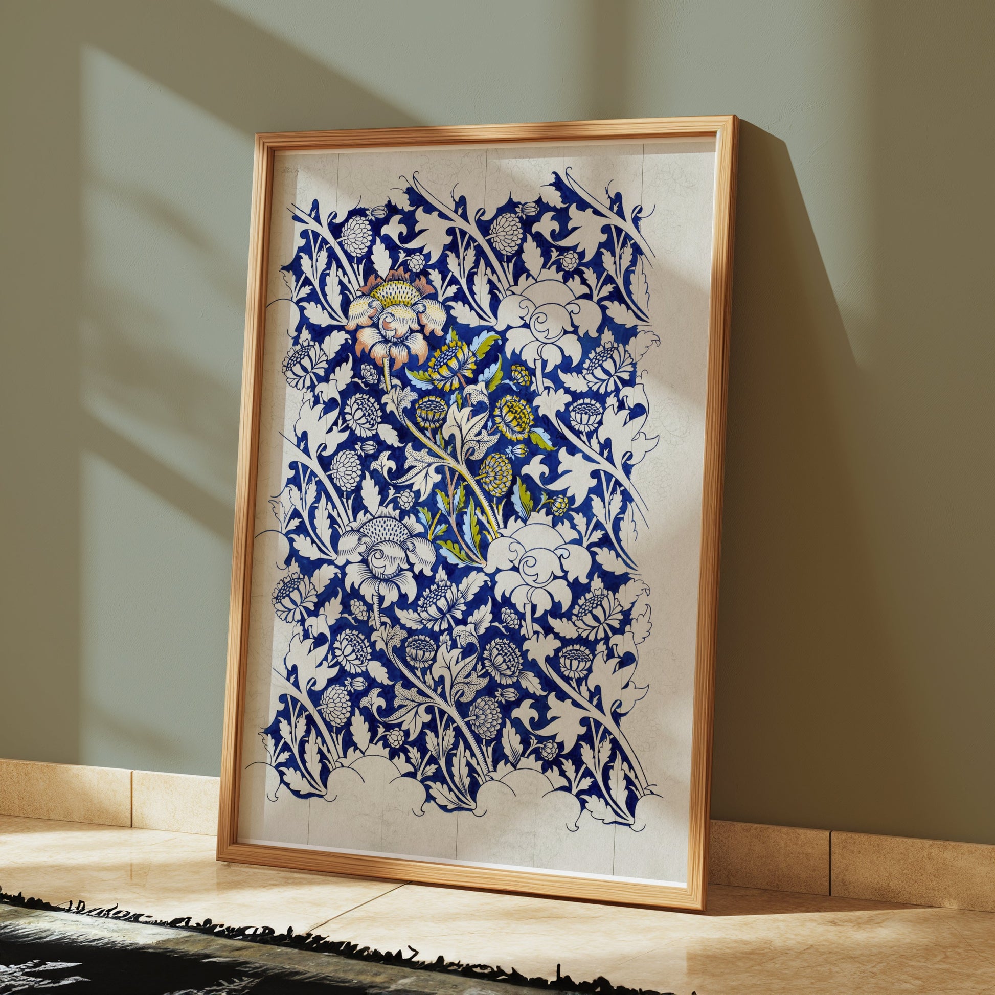 Premium Poster of William Morris Vibrant Floral Art Design Posters