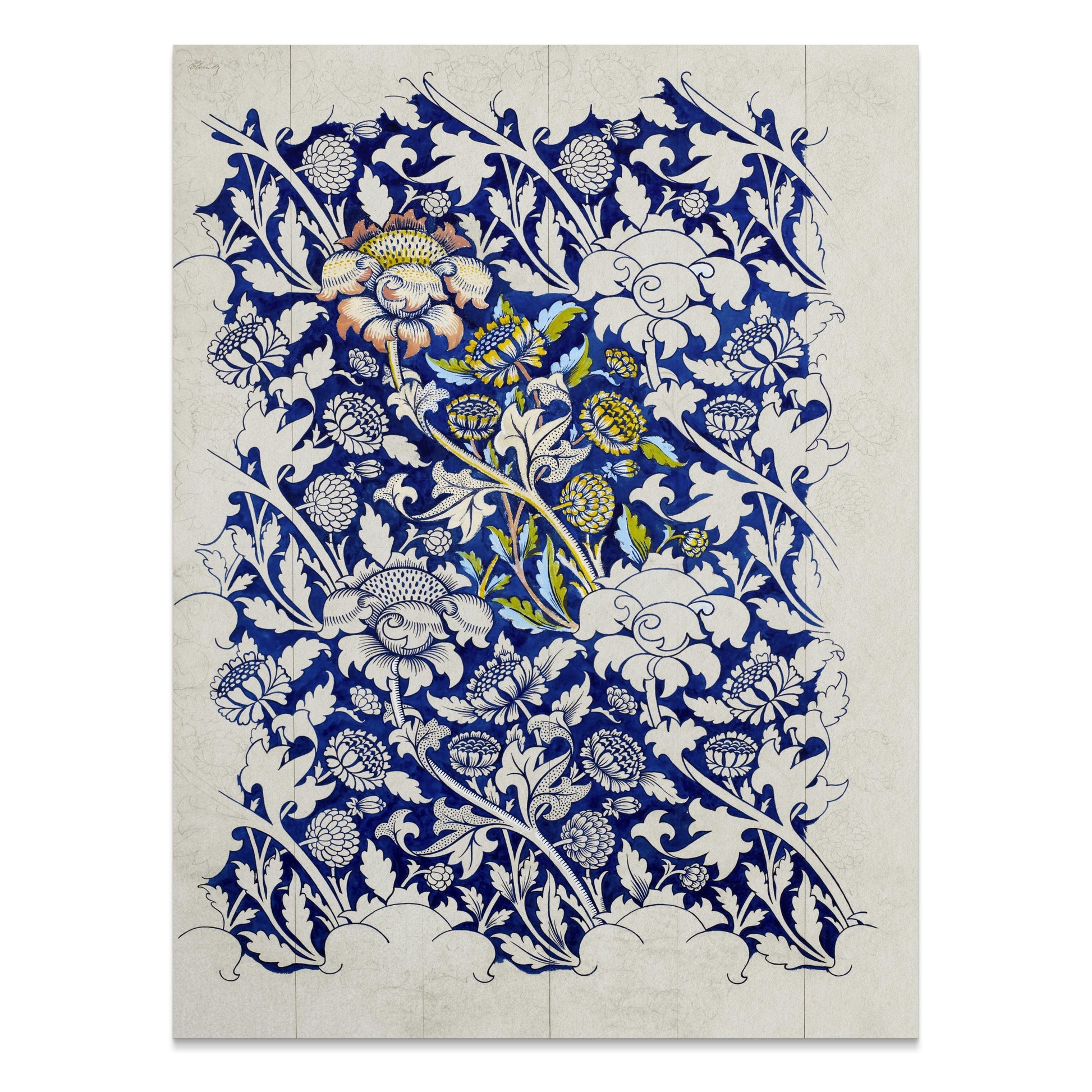 Premium Poster of William Morris Vibrant Floral Art Design Posters